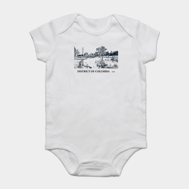 District of Columbia USA Baby Bodysuit by Lakeric